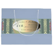 Aangepaste Jubileum voor weduwschap met wilde bloe Groot Cadeauzakje (Achterkant)