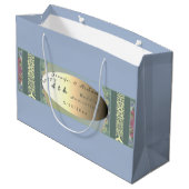 Aangepaste Jubileum voor weduwschap met wilde bloe Groot Cadeauzakje (Achterkant Gekanteld)