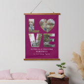 Aangepaste jubileumfoto hangend wandkleed (Slaapkamer)