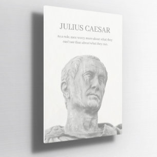Aangepaste Julius Caesar inspirerend quote Poster