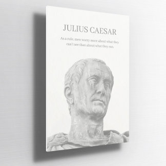 Aangepaste Julius Caesar inspirerend quote Poster