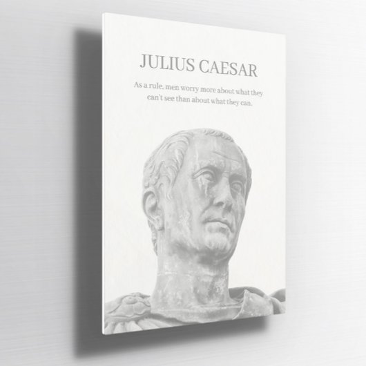Aangepaste Julius Caesar inspirerend quote Poster