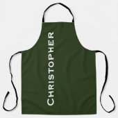 Aangepaste jumbo Bold naam Kies uw kleur Schort (Voorkant)