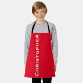 Aangepaste jumbo Bold naam Kies uw kleur Schort (Gedragen)