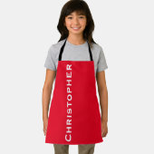 Aangepaste jumbo Bold naam Kies uw kleur Schort (Insitu)