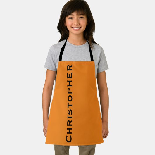 Aangepaste jumbo Bold naam Kies uw kleur Schort (Insitu)