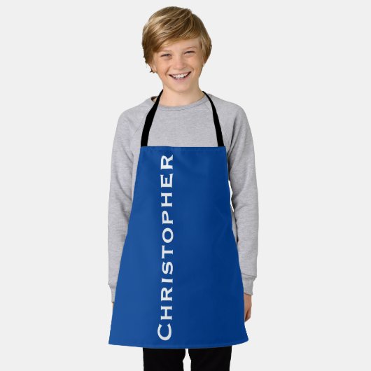 Aangepaste jumbo Bold naam Kies uw kleur Schort (Gedragen)