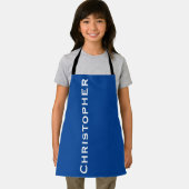 Aangepaste jumbo Bold naam Kies uw kleur Schort (Insitu)