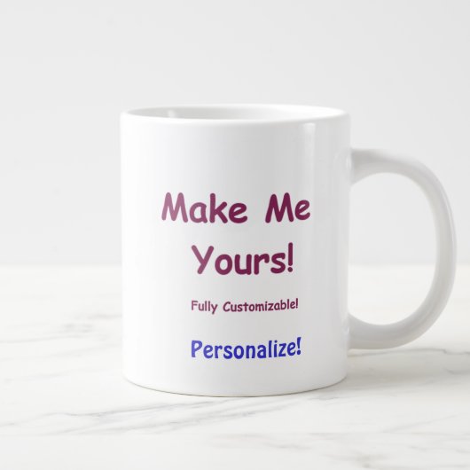 Aangepaste Jumbo-keramische Mok om 20 oz aan te pa (Rechts)