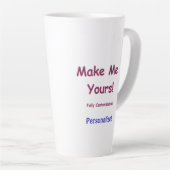 Aangepaste Jumbo Latte Mok om 17 oz aan te passen (Rechterhoek)