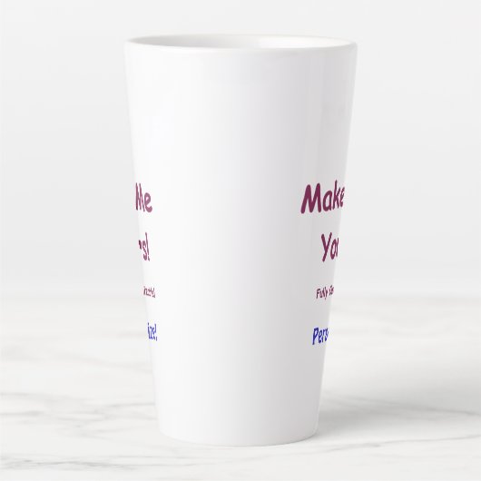 Aangepaste Jumbo Latte Mok om 17 oz aan te passen (Voorkant)