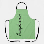 Aangepaste Jumbo Script-naam Kies uw kleur Schort (Voorkant)