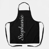 Aangepaste Jumbo Script-naam Kies uw kleur Schort (Voorkant)