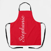 Aangepaste Jumbo Script-naam Kies uw kleur Schort (Voorkant)