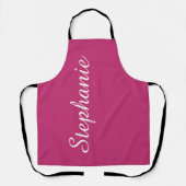Aangepaste Jumbo Script-naam Kies uw kleur Schort (Voorkant)
