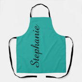 Aangepaste Jumbo Script-naam Kies uw kleur Schort (Voorkant)