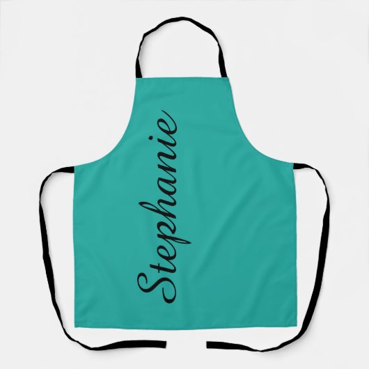Aangepaste Jumbo Script-naam Kies uw kleur Schort (Voorkant)