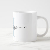 Aangepaste Jumbo voor modern script monogram Grote Koffiekop (Rechts)