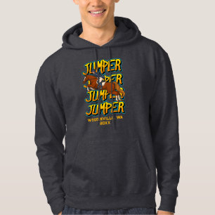 Aangepaste Jumper Horse Event of Locatie Datum Naa Hoodie