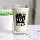 Aangepaste Junior Bruidsmeisje Naam Keepsake Glass Glas