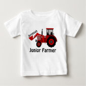 Aangepaste "Junior Farmer" en rode tractor (Voorkant)
