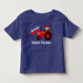 Aangepaste "Junior Farmer"- & Red Loader Tractor Kinder Shirts