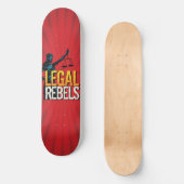 Aangepaste juridische rebellen: Starburst Skateboa Skateboard (Voorkant)