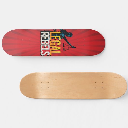 Aangepaste juridische rebellen: Starburst Skateboa Skateboard (Horizontaal)