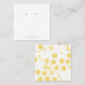 Aangepaste juwelen Frangipani-draagtskaarten Vierkante Visitekaartje (Voorkant / Achterkant)