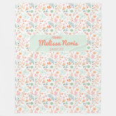 Aangepaste JW-baptisme cadeaus voor zussen - roze  Fleece Deken (Voorkant)