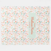 Aangepaste JW-baptisme cadeaus voor zussen - roze  Fleece Deken (Voorkant (Horizontaal))