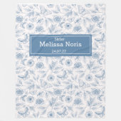 Aangepaste JW Baptisme-cadeaus voor zusters- blauw Fleece Deken (Voorkant)