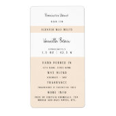 Aangepaste kaarswas smeltlabels etiket (Voorkant)