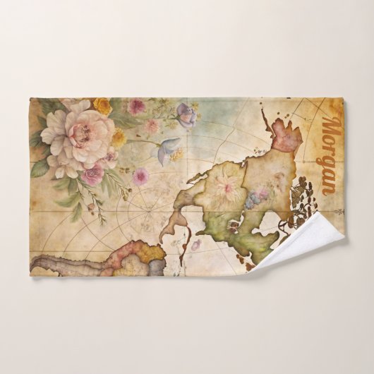 Aangepaste kaart bad handdoek (Handdoek)