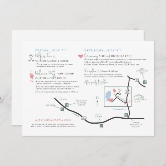 Aangepaste kaart bijlage kaart: VOOR ALEXI (Voorkant / Achterkant)