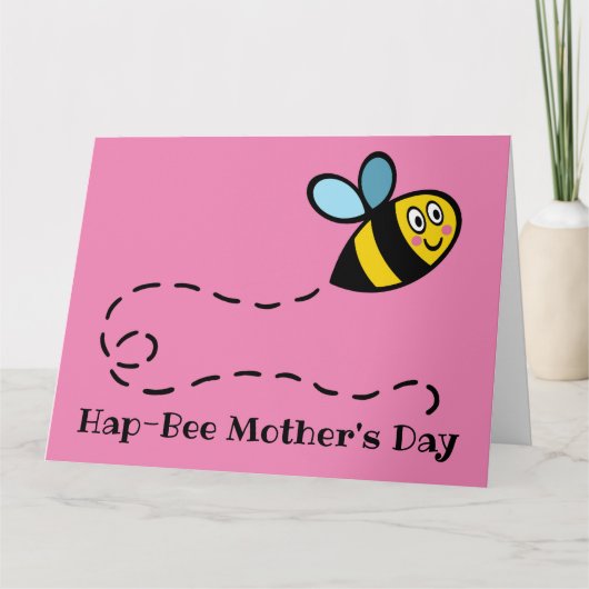 Aangepaste Kaart Bumblebee Moederdag (Voorkant)