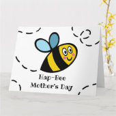 Aangepaste Kaart Bumblebee Moederdag (Gele Bloem)