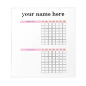 Aangepaste Kaart Kaart-laptop Notitieblok (Voorkant)