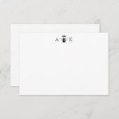 Aangepaste  Kaart koninginnennota Notitiekaartje (Voorkant / Achterkant)