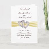 Aangepaste Kaart Lemon Hearts Program (Voorkant)