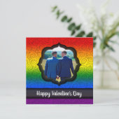 Aangepaste Kaart LGBTQ Gay Valentijnsdag (Staand voorkant)