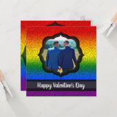 Aangepaste Kaart LGBTQ Gay Valentijnsdag (Voorkant / Achterkant in situ)