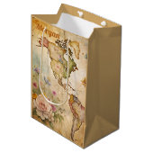 Aangepaste kaart medium cadeauzakje (Voorkant Gekanteld)