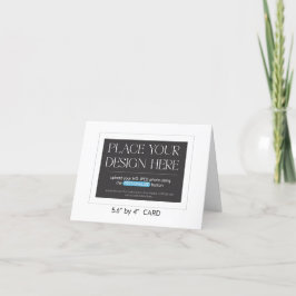 Aangepaste kaart met dank - 5.6 x 4 inches