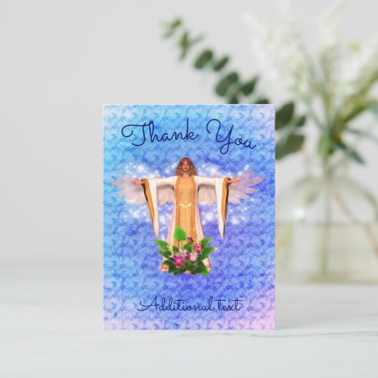 Aangepaste kaart met dank aan Beschermengel (Staand voorkant)