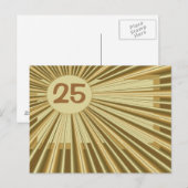 Aangepaste Kaart met Golden Blast Number Post (Voorkant / Achterkant)