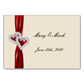 Aangepaste kaart met rode lint (Achterkant)