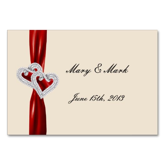 Aangepaste kaart met rode lint (Achterkant)