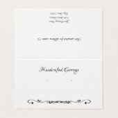 Aangepaste Kaart met schuifregelaar voor thuisgebr Visitekaartje (Buitenkant ongevouwen)