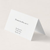 Aangepaste Kaart met schuifregelaar voor thuisgebr Visitekaartje (Achterkant)